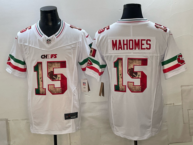 Men Kansas City Chiefs #15 Mahomes White Nike NFL Jersey 101204->kansas city chiefs->NFL Jersey